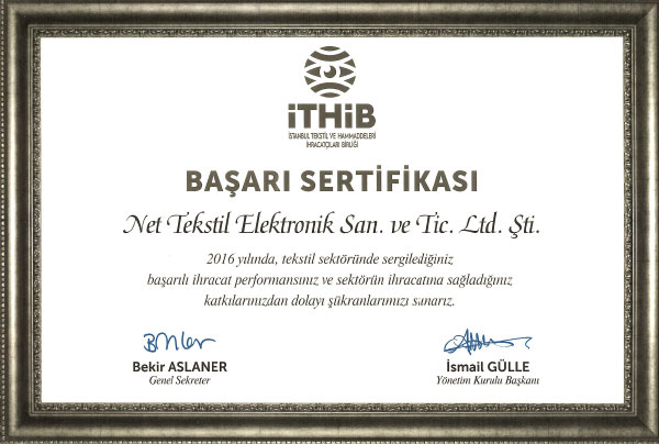Turkey Exporters Associations Award 2016